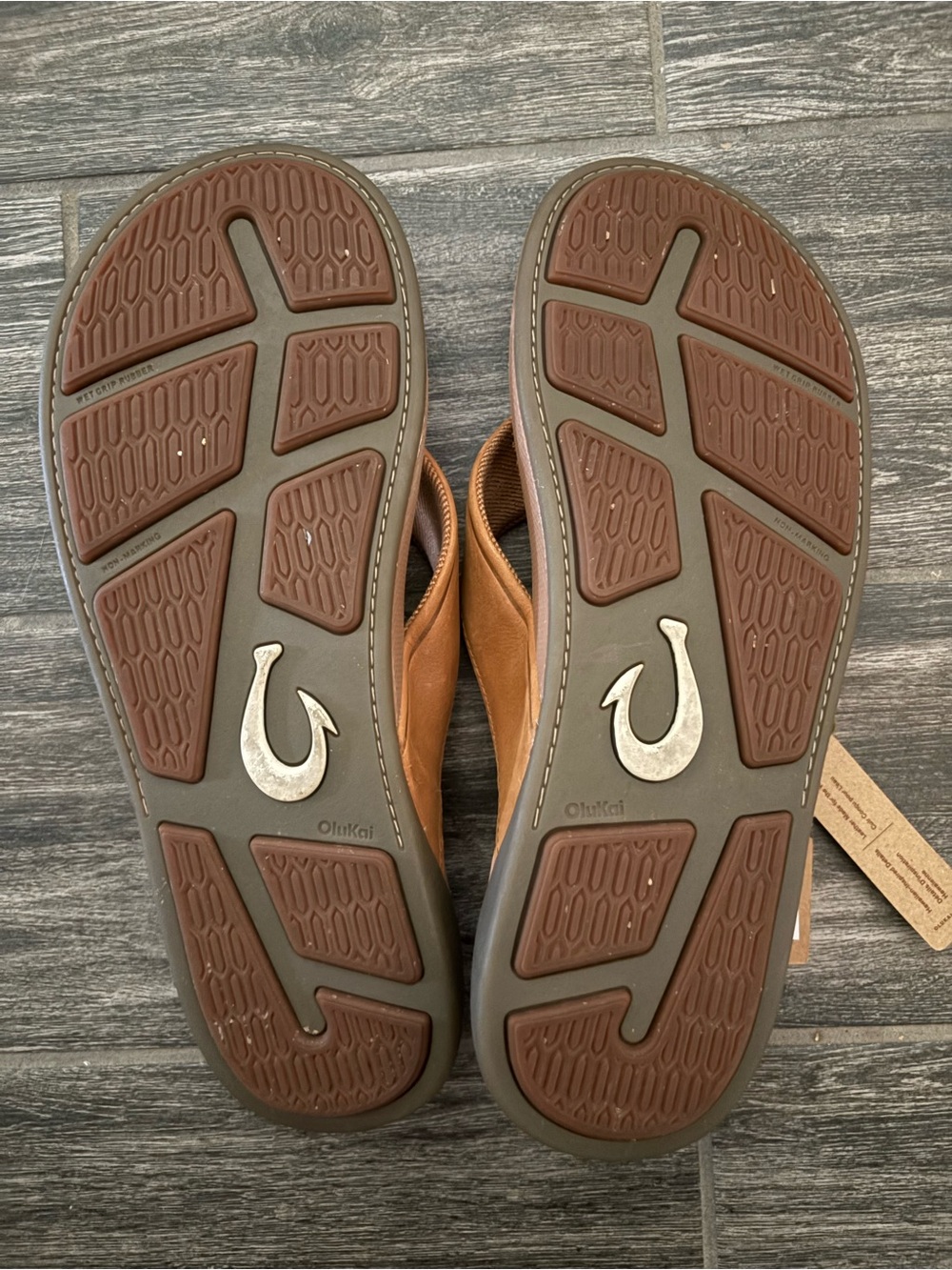 Olukai Men's Tuahine Sandal- Toffee size 11 - Picture 2 of 3